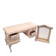Dolls House Dressing Table Unfinished Bare Wood French Style Dolls House Dressing Table Unfinished Bare Wood French Style