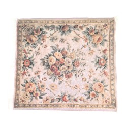 Dolls House Square Area Rug Apricot Blush French Jacquard Carpet Lge Dolls House Square Area Rug Apricot Blush French Jacquard Carpet Lge