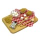 Dolls House Marshmallow Melting Set on Board Miniature Kitchen Food Accessory