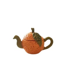 Dolls House Orange Teapot