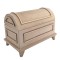 Dolls House Dome Chest Trunk Ottoman Unfinished Bare Wood Furniture