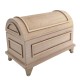 Dolls House Dome Chest Trunk Ottoman Unfinished Bare Wood Furniture Dolls House Dome Chest Trunk Ottoman Unfinished Bare Wood Furniture