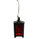 Dolls House Moorish Lantern Black Red Glow Hanging Electric Ceiling Light 12V