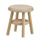 Dolls House 4 Legged Stool Unfinished Wood Short Low Milking Kitchen Furniture