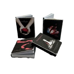 Dolls House Twilight Book Series Vampire Saga Set 4 Novels Study Accessory 1:12