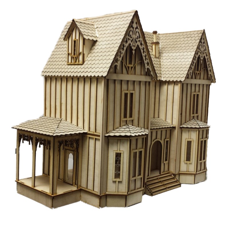 Kristiana Tudor Dolls House 1:24 Half Inch Scale Laser Cut Flat Pack Kit