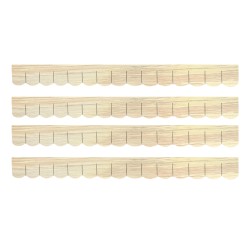 Shingle Strips Fish Scale Roofing Tiles Light Oak Dolls House Miniature 1:12