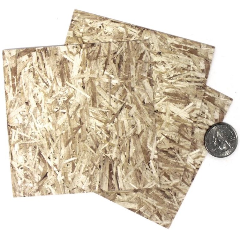 Dolls House Plywood 3 Square Pieces 1:12 Scale Building Construction Accessory