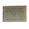 Dolls House Rectangular Rug Green Oriental Design Miniature Accessory Small