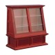 Dolls House Display Cabinet Case Mahogany Shop Fitting Store Furniture Miniature