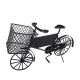 Dolls House Delivery Bike Black Metal 1:12 Bicycle with Basket & Sign Panel