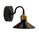 Dolls House Black Industrial Wall Sconce Light Miniature LED Battery Lighting