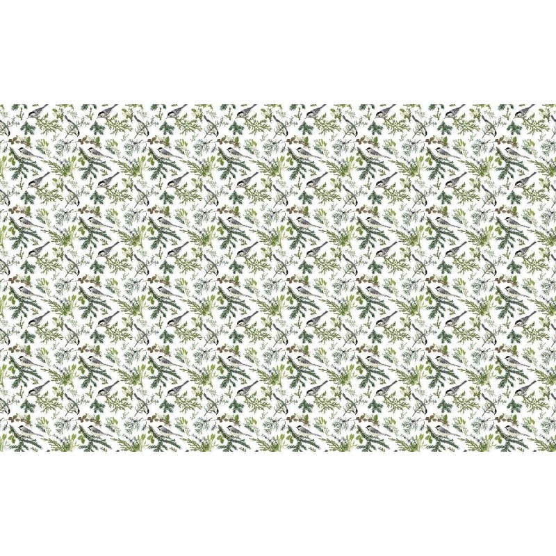 Dolls House Wallpaper Birds & Mistletoe Design Dolls House Wallpaper Birds & Mistletoe Design
