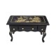 Dolls House Console Table Black & Gold Chinese Design Miniature Furniture 1:12
