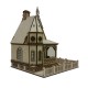 Jasmine Gothic Cottage Dolls House 1:48 Quarter Scale laser Cut Flat Pack Kit