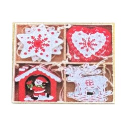 Bauble Display Box Christmas Tree Ornaments Dolls House Miniature Accessory 1:12 Bauble Display Box Christmas Tree Ornaments Dolls House Miniature Accessory 1:12