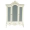 Dolls House Wardrobe White w Gold Trim Handpainted JBM Bedroom Furniture