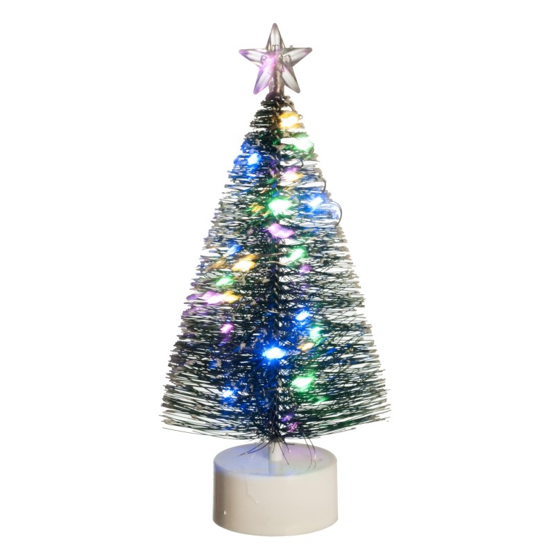 Dolls House Christmas Tree with 24 Coloured LED Lights and a Star Topper 6.3/4in