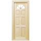 Dolls House Carolina Door Sun Fanlight 6 Panel Wooden 1:12 Building Component