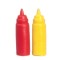 Dolls House Ketchup & Mustard Dispensers Kitchen Sauces Cafe Kiosk Accessory