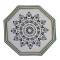 Dolls House Octagonal Rug Circular Mandala Design Miniature Floor Accessory Med
