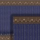 Dolls House Wallpaper Wainscot Blue Moon & Star 1/2in 1:24 Scale Miniature Print