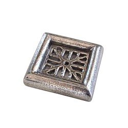 Dolls House Drain Cover Miniature Natural Pewter Rainwater Accessory 1:12 Scale