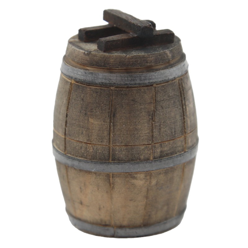 Dolls House Beer Barrel Whiskey Keg Rustic Wooden Cask Pub Bar Camp Accessory