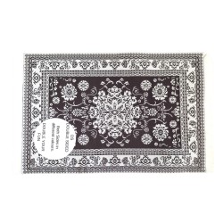 Dolls House Rug Rectangular Brown Traditional Miniature 1:12 Carpet Med Dolls House Rug Rectangular Brown Traditional Miniature 1:12 Carpet Med