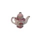 Dolls House Victorian Teapot Miniature Pink Floral Design Decorative Accessory