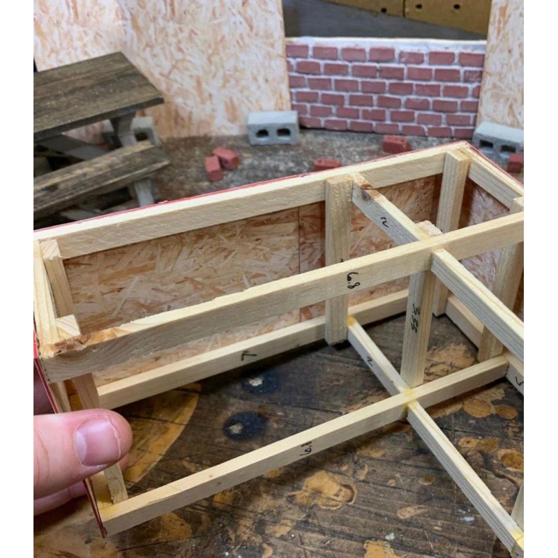 Dolls House Plywood 3 Square Pieces 1:12 Scale Building Construction Accessory
