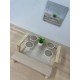 Dolls House Modern Dining Room Package Miniature Bare Wood Furniture Set