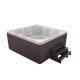 Dolls House Hot Tub Brown Square Miniature Garden Spa 1:12 Outdoor Furniture