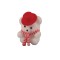 Dolls House Polar Bear in Red Hat & Scarf White Teddy Flocked Toy Shop Accessory