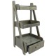 Dolls House Weathered Grey 3 Tier Display Shelving Unit Shop Store Furniture
