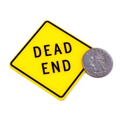 Dolls House Dead End Road Sign Fence Railway Roadworks Warning Accessory 1:12