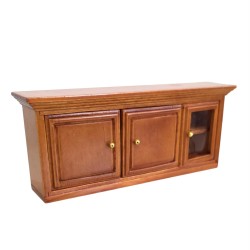 Dolls House Wall Cabinet Walnut Unit Kitchen Furniture Dolls House Wall Cabinet Walnut Unit Kitchen Furniture