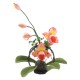 Dolls House Pink Flower Floral Display on Black Metal Stand Garden Accessory Dolls House Pink Flower Floral Display on Black Metal Stand Garden Accessory