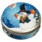 Dolls House Snowman Cookie Biscuit Tin Christmas Gift Kitchen Shop Accessory