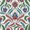 Dolls House Wallpaper Floral Damask Design Miniature Print 1:12 Scale Decoration