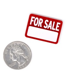 Dolls House For Sale Sign Construction Site House Shop Store Accessory 1:12