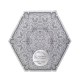 Dolls House Octagonal Area Rug Silver Grey Modern Carpet Double Sided Dolls House Octagonal Area Rug Silver Grey Modern Carpet Double Sided