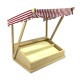Dolls House Market Stall Red Stripe Canopy Booth Stand Christmas Street DIY Kit