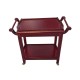 Dolls House Tea Trolley Mahogany Serving Cart Miniature Dining Room Furniture