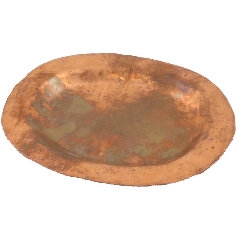 Dolls House Pioneer Copper Oval Serving Tray Kitchen Camping Wagon Accessory
