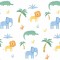 Dolls House Wallpaper Safari Design Miniature Print 1:12 Scale Decoration