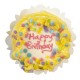 Dolls House Giant Cake Lemon Happy Birthday Icing Miniature Food Accessory