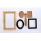 Dolls House Empty Picture Frames Chrysnbon Assorted Set Miniature 1:12 Plastic