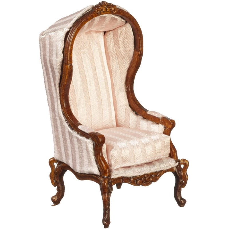 Dolls House Light Pink Medieval Porter Chair 1:24 Half Inch JBM Hall Furniture