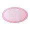 Dolls House Oval Rug Modern Pink Miniature Carpet Large